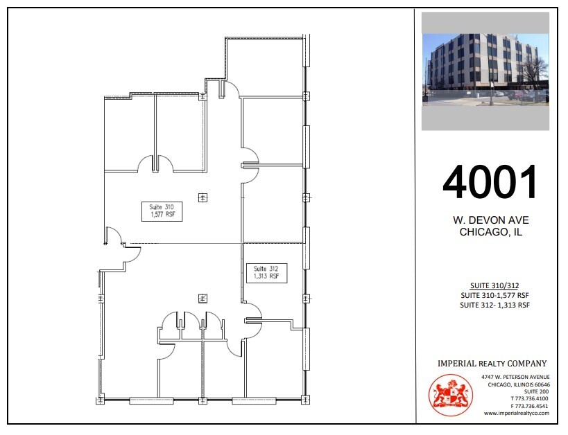 4001 W Devon Ave, Chicago, IL for rent Floor Plan- Image 1 of 7