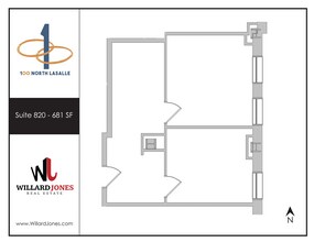 100 N LaSalle St, Chicago, IL to rent Floor Plan- Image 1 of 1