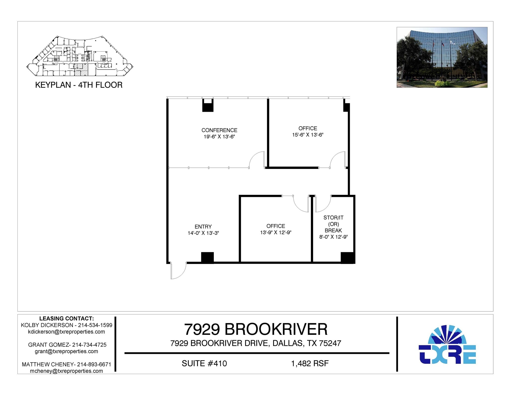 7929 Brookriver Dr, Dallas, TX to rent Floor Plan- Image 1 of 3