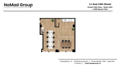 11 E 44th St, New York, NY for rent Floor Plan- Image 1 of 4