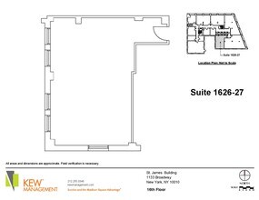 1133 Broadway, New York, NY for rent Floor Plan- Image 1 of 3