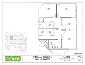 691 N Squirrel Rd, Auburn Hills, MI to rent Floor Plan- Image 1 of 1