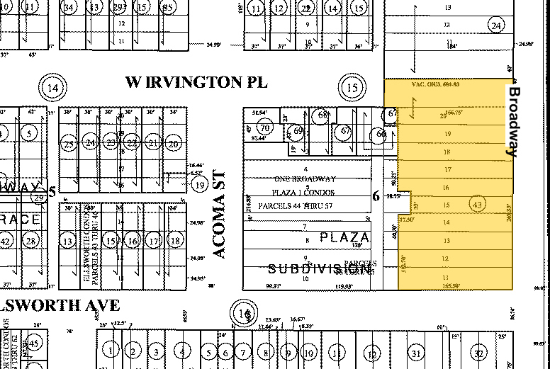 1 Broadway, Denver, CO for rent - Plat Map - Image 2 of 15