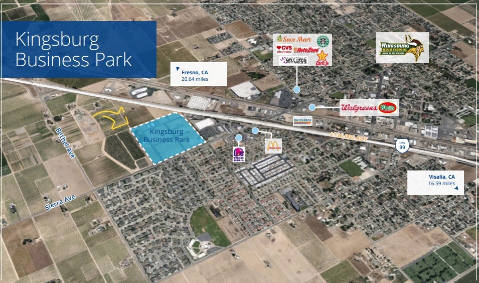 Sierra Ave, Kingsburg, CA for sale - Primary Photo - Image 1 of 2