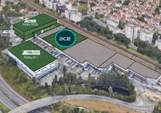 Rosny-sous-Bois - Aerial  map view