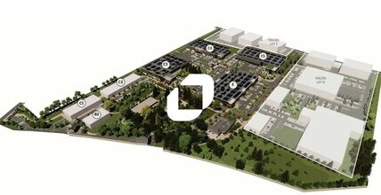 Décines-Charpieu - Aerial map view