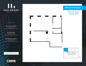 1301 W 22nd St, Oak Brook, IL for rent Floor Plan- Image 1 of 4