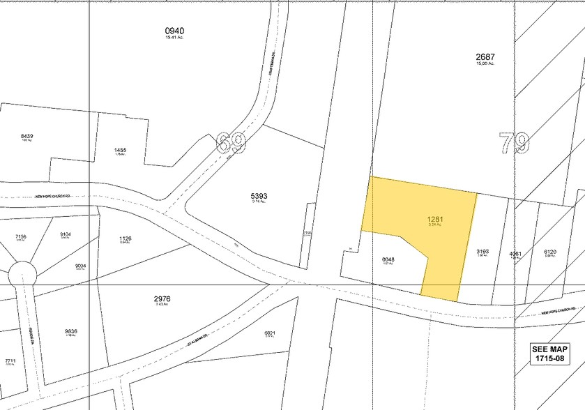 2013 New Hope Church Rd, Raleigh, NC for rent - Plat Map - Image 2 of 9