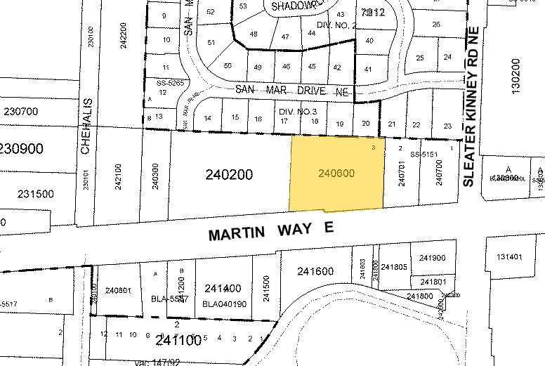 4014 Martin Way E, Olympia, WA for rent - Plat Map - Image 3 of 6