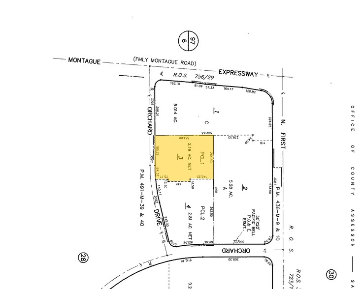 3070 Orchard Dr, San Jose, CA for rent - Plat Map - Image 2 of 6