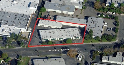 3301-3321 W Warner Ave, Santa Ana, CA - aerial  map view - Image1