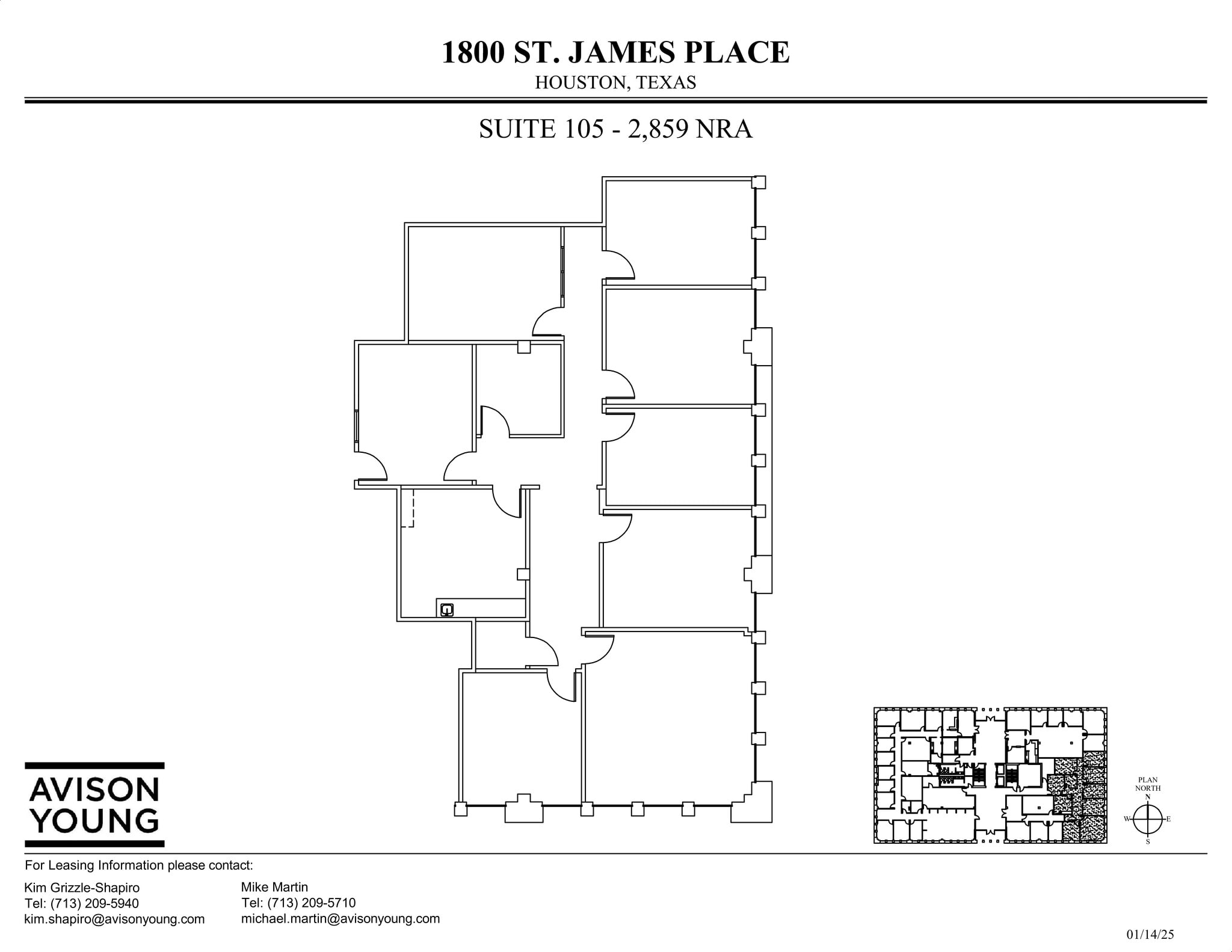 1800 St James Pl, Houston, TX to rent Site Plan- Image 1 of 1