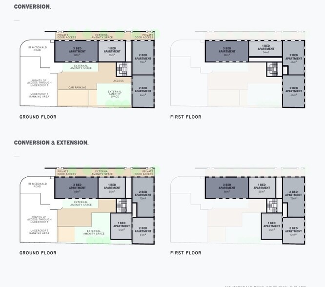 125 Mcdonald Rd, Edinburgh to rent - Floor Plan - Image 2 of 2