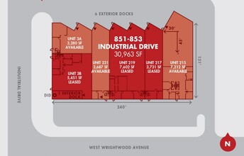 851-853 Industrial Dr, Elmhurst, IL for rent Floor Plan- Image 1 of 1