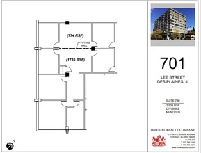 701 Lee St, Des Plaines, IL for rent Floor Plan- Image 1 of 7