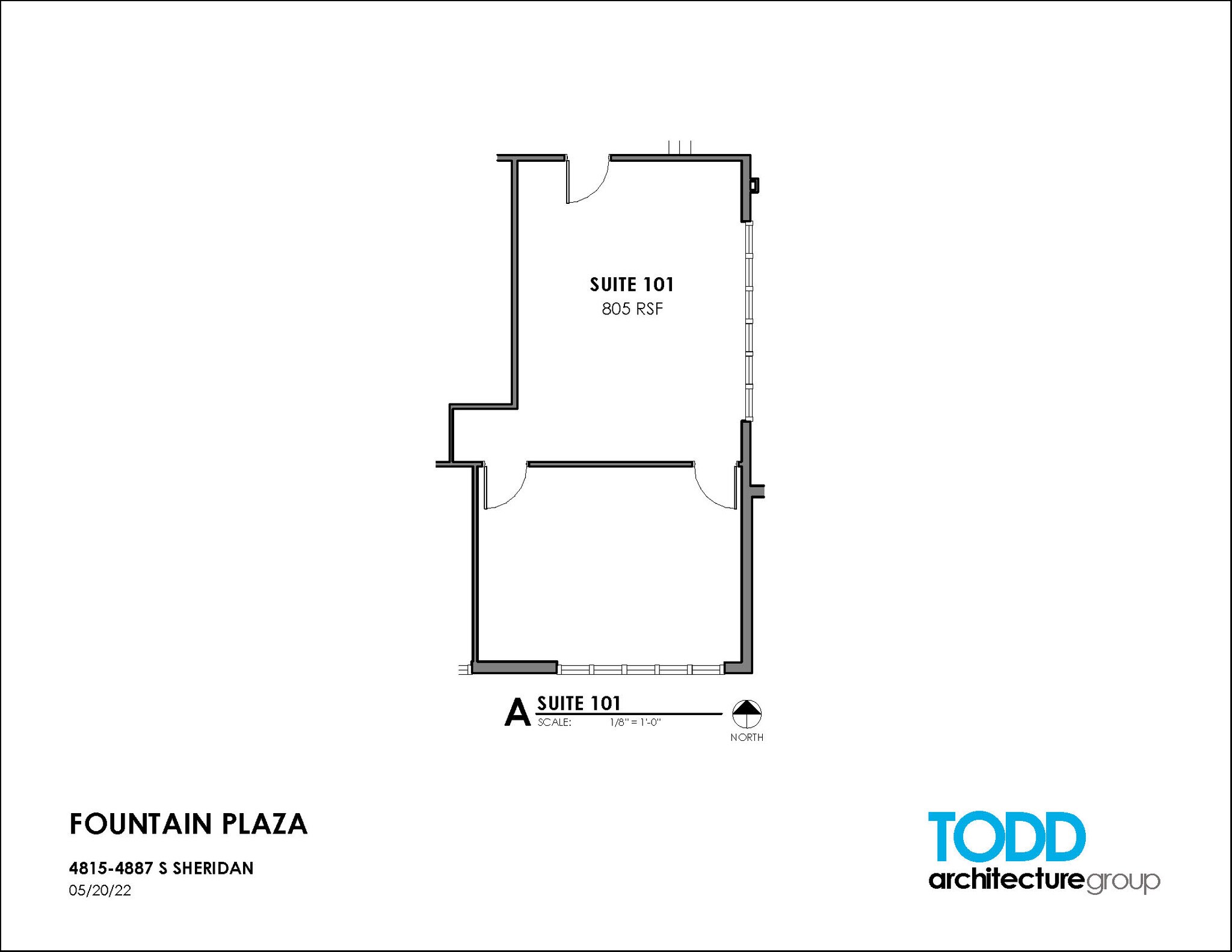 4815-4821 S Sheridan Rd, Tulsa, OK for rent Floor Plan- Image 1 of 2