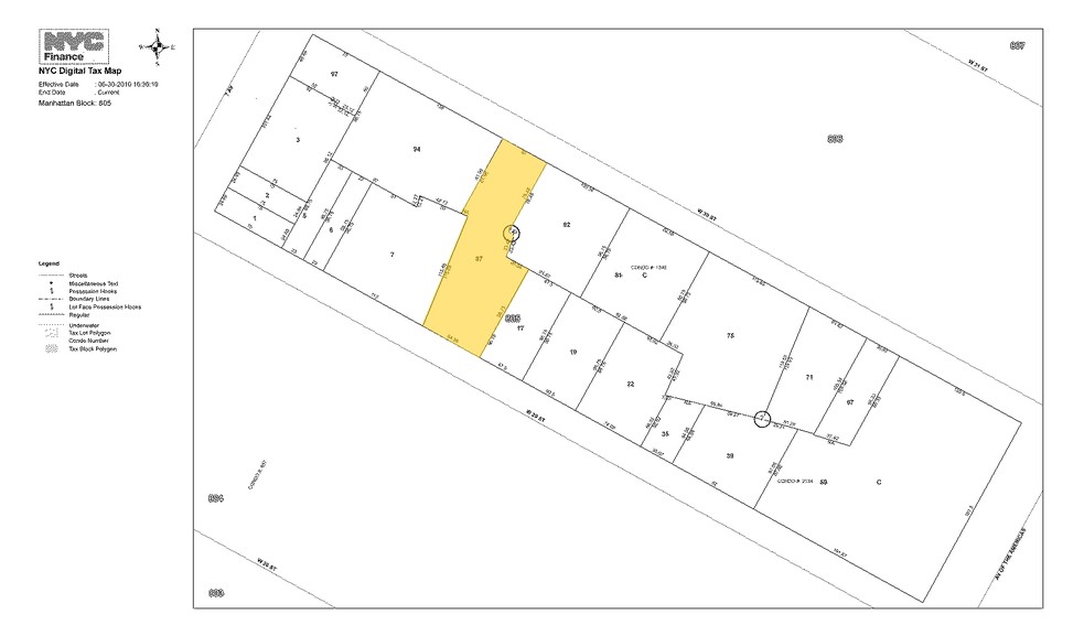 140 W 30th St, New York, NY for rent - Plat Map - Image 3 of 8