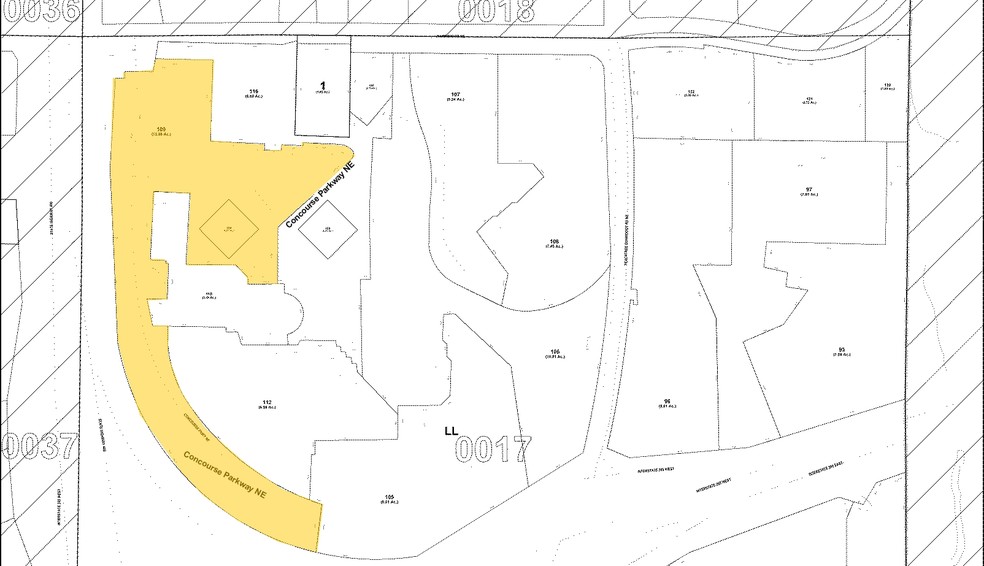 6 Concourse Pky NE, Atlanta, GA for rent - Plat Map - Image 2 of 20