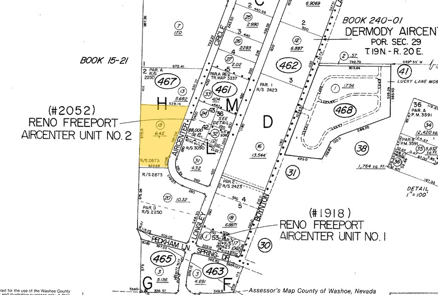 4945 Aircenter Cir, Reno, NV for rent - Plat Map - Image 2 of 6