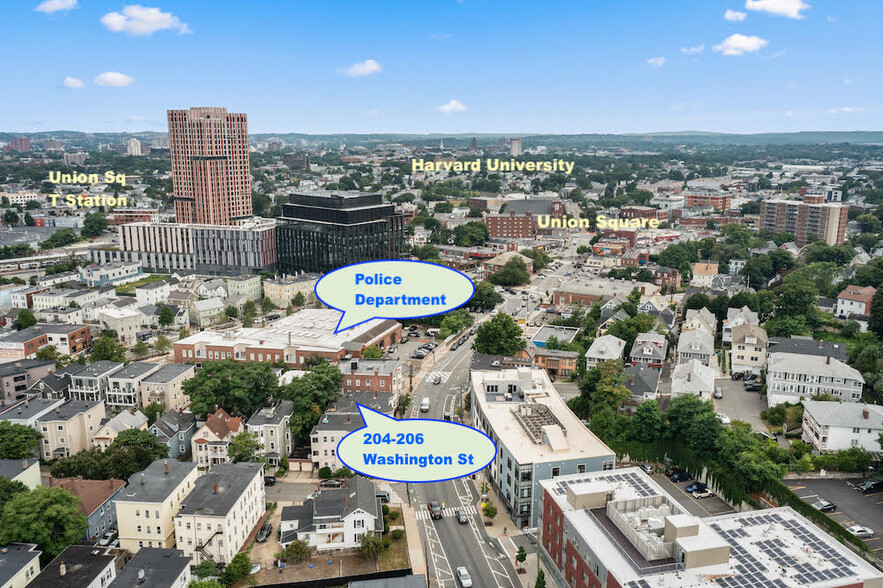 204-206 Washington St, Somerville, MA for sale - Aerial - Image 1 of 6