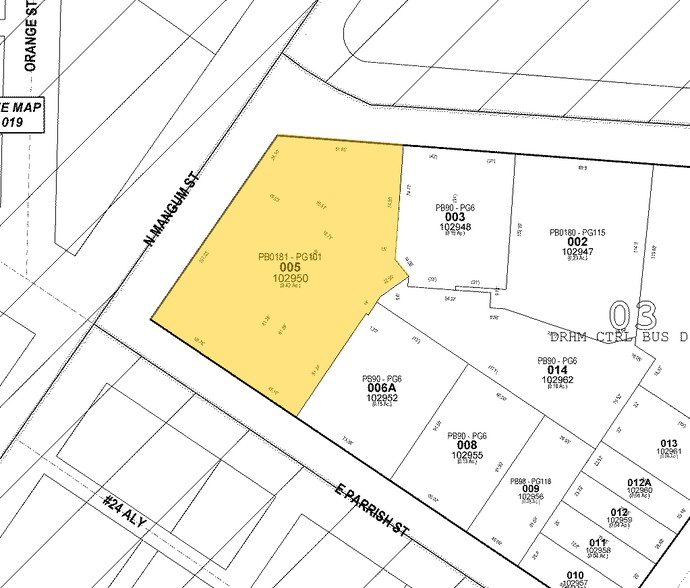 200-208 N Mangum St, Durham, NC for rent - Plat Map - Image 2 of 12