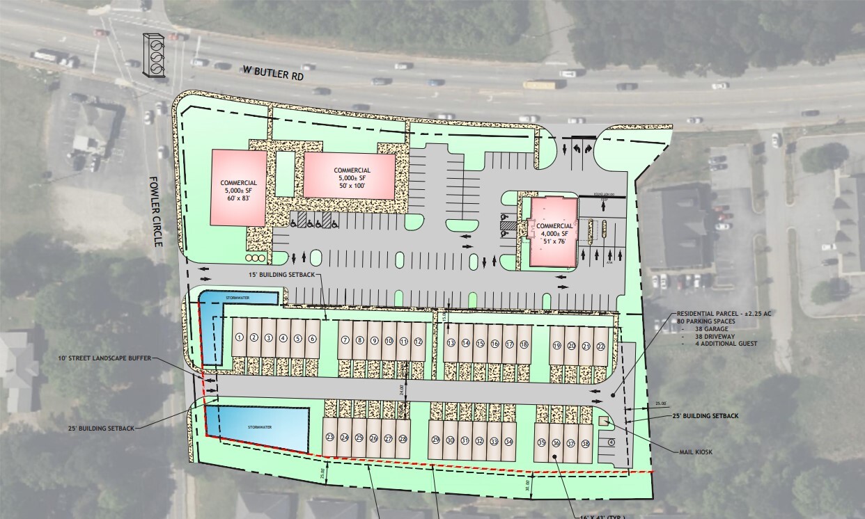 699 W Butler Road, Greenville, SC to rent Site Plan- Image 1 of 1