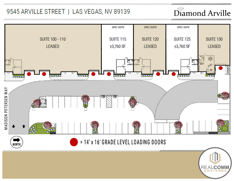 9545 Arville St, Las Vegas, NV for rent - Site Plan - Image 3 of 8