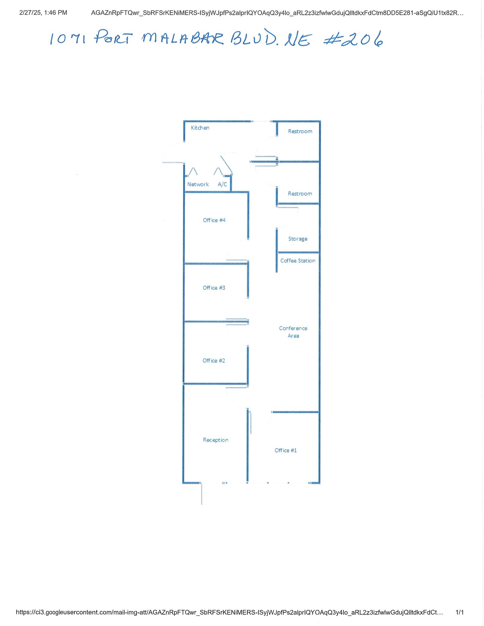 1071 Port Malabar Blvd NE, Palm Bay, FL for rent Site Plan- Image 1 of 4