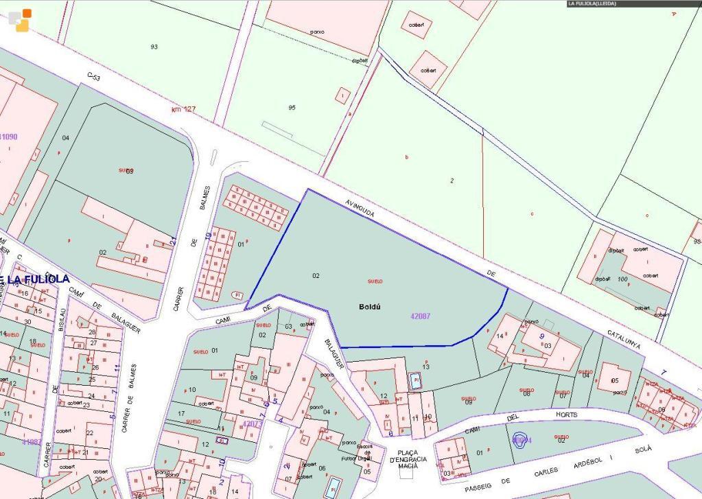 Land in La Fuliola, Lérida for sale Plat Map- Image 1 of 3