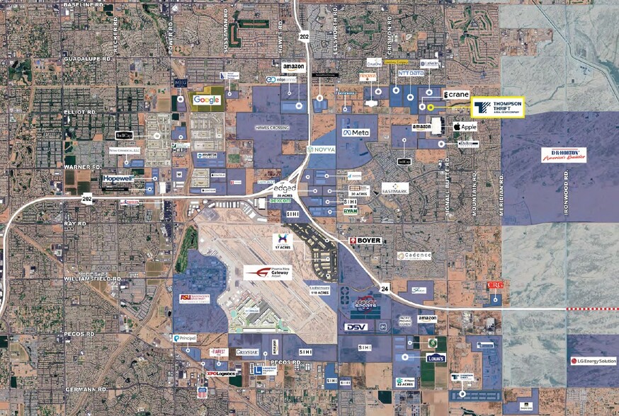 NWC Signal Butte & Elliot Rd, Mesa, AZ for sale - Aerial - Image 2 of 2