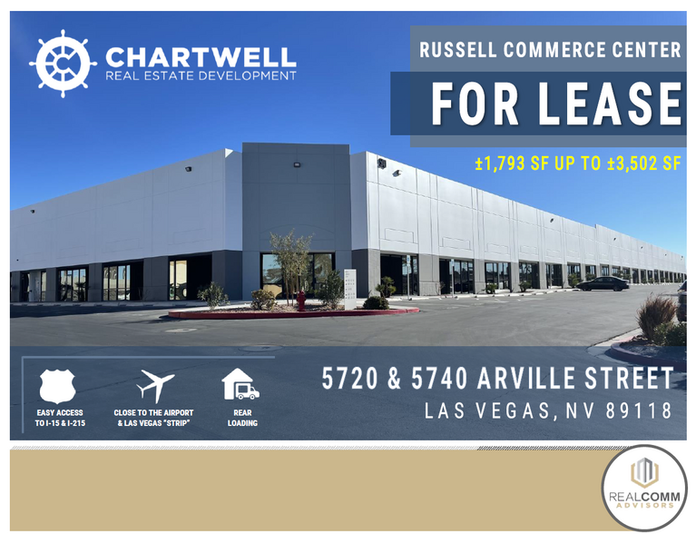 5720 Arville St, Las Vegas, NV for rent - Building Photo - Image 1 of 5