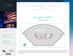 100 SE 2nd St, Miami, FL for rent Site Plan- Image 1 of 1