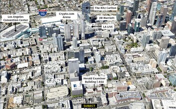 1138 S Broadway, Los Angeles, CA - aerial  map view