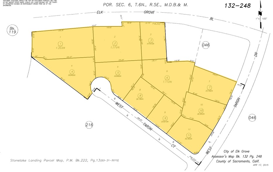 2509 W Taron Ct, Elk Grove, CA for sale - Plat Map - Image 2 of 2