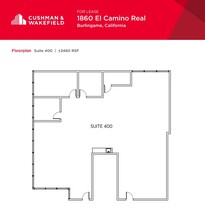 1860 El Camino Real, Burlingame, CA for rent Floor Plan- Image 1 of 1