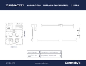 233 Broadway, New York, NY to rent Floor Plan- Image 1 of 1