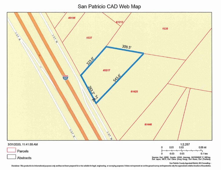 4100 Interstate 37, Odem, TX for sale - Plat Map - Image 2 of 3