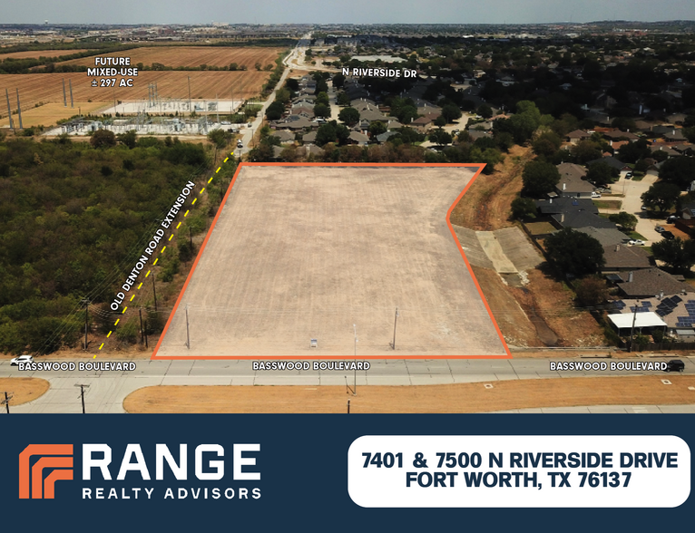 7401 N. Riverside Dr., Fort Worth, TX for sale - Aerial - Image 1 of 2