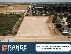 7401 N. Riverside Dr., Fort Worth, TX - aerial  map view - Image1