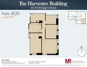180 N Michigan Ave, Chicago, IL to rent Floor Plan- Image 1 of 7
