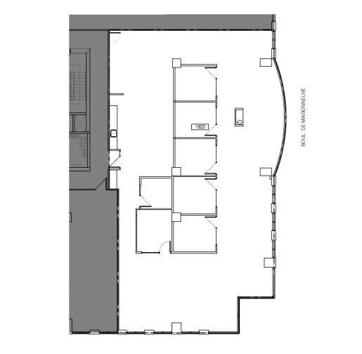 1800 Av McGill College, Montréal, QC to rent Floor Plan- Image 1 of 1