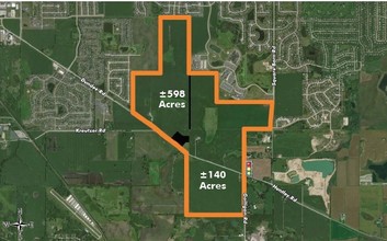 NW & SW OF HUNTLEY/DUNDEE AND GALLIGAN Rd, Huntley, IL - AERIAL  map view