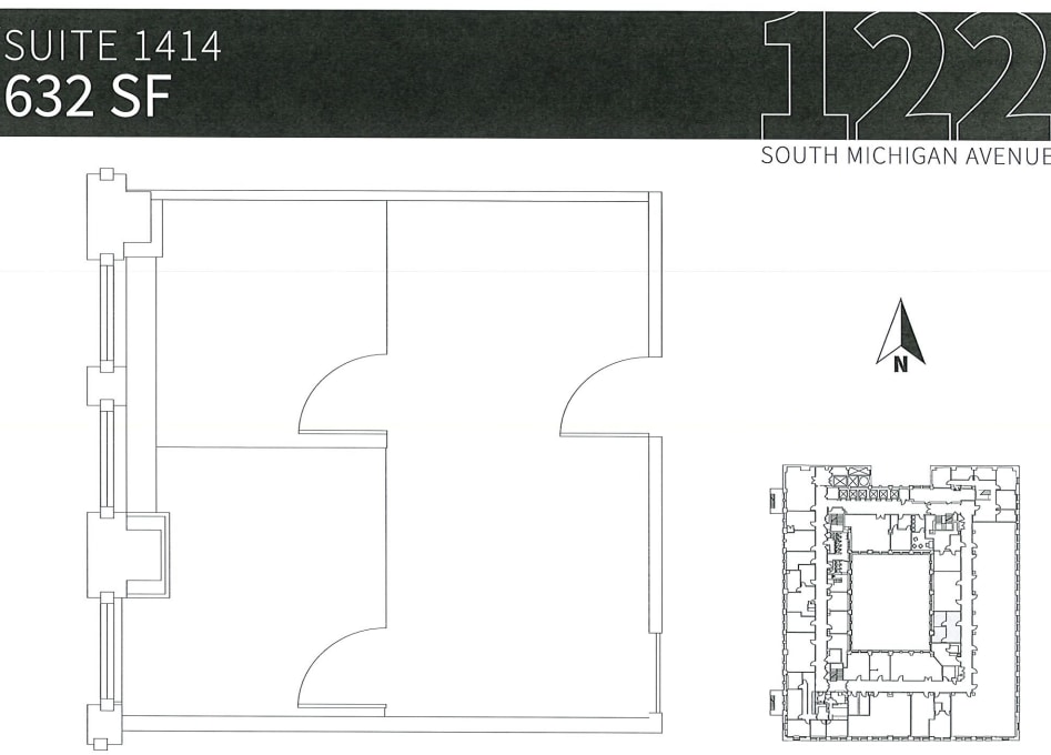 122 S Michigan Ave, Chicago, IL to rent Floor Plan- Image 1 of 1