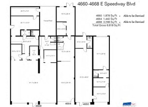 4662-4668 E Speedway Blvd, Tucson, AZ for rent Floor Plan- Image 1 of 1