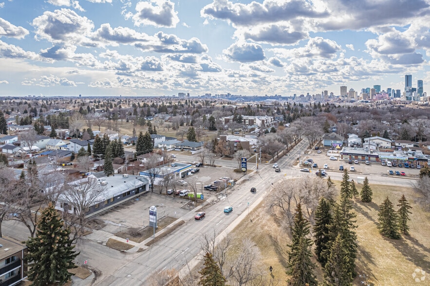 7815 101 Ave NW, Edmonton, AB to rent - Aerial - Image 3 of 7