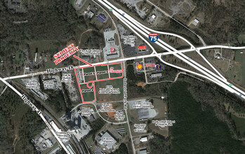 Interstate 75 & GA Hwy 18, Forsyth, GA for sale Aerial- Image 1 of 4