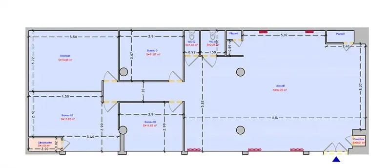 Retail in Paris to rent - Floor Plan - Image 2 of 5
