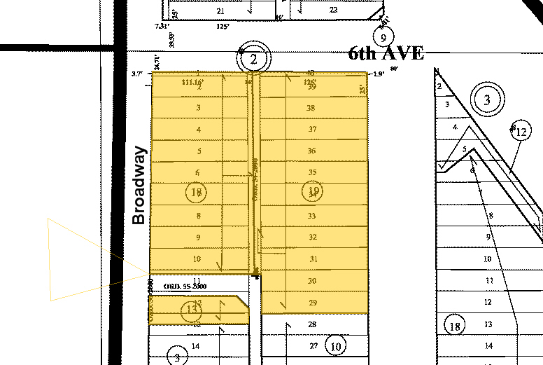 550 Broadway, Denver, CO for rent - Plat Map - Image 2 of 3