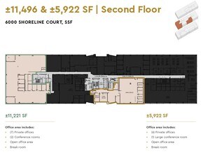 6000 Shoreline Ct, South San Francisco, CA to rent Floor Plan- Image 1 of 1