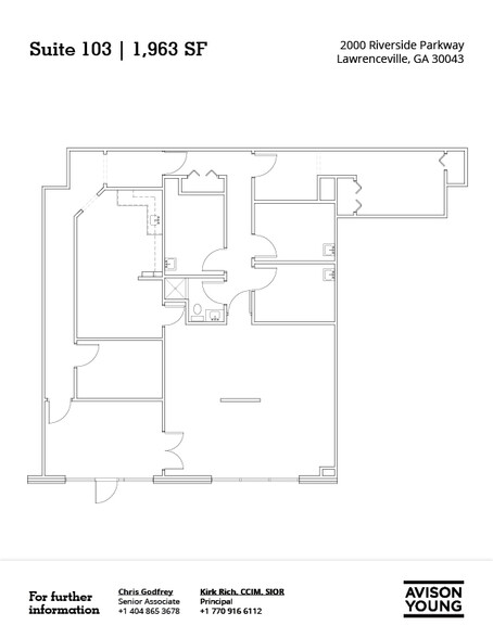 2000 Riverside Pky, Lawrenceville, GA for rent - Floor Plan - Image 2 of 2